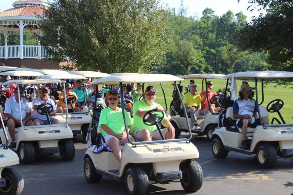 Another Large Group of Our Golfers at an Outing